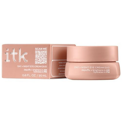 ITK Skincare Eye Cream Set – Caffeine Infused Under Eye Stick + Anti Aging Day & Night Eye Cream with Vitamin C and Ceramides – Brighten, Depuff, Hydrate, Firm & Reduce Puffiness Avelisse