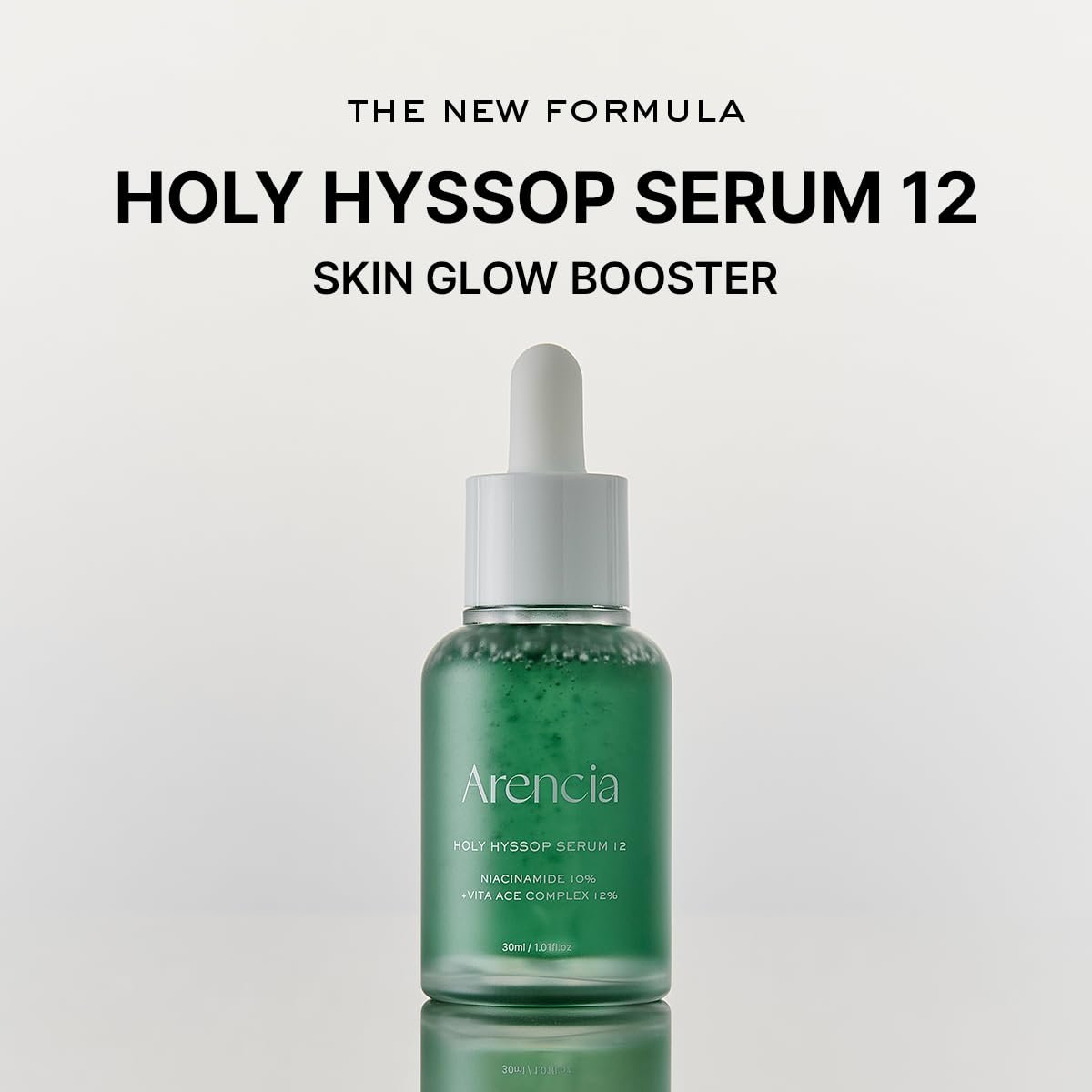 Arencia Hyssop Glow Serum with 10% Niacinamide & 12% Vitamin A, C, E – Hydrating Anti-Aging Serum for Korean Glass Skin - görsel 3