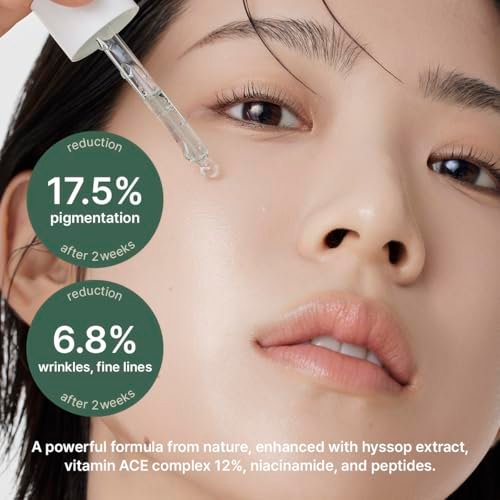 Arencia Hyssop Glow Serum with 10% Niacinamide & 12% Vitamin A, C, E – Hydrating Anti-Aging Serum for Korean Glass Skin - görsel 8