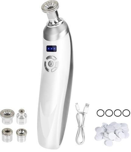 Diamond Professional Microdermabrasion Machine – Portable Home Use Crystal Dermabrasion for Facial Skin Care, Blackhead Remover Kit for Women & Men Avelisse