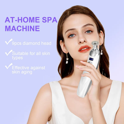 Diamond Professional Microdermabrasion Machine – Portable Home Use Crystal Dermabrasion for Facial Skin Care, Blackhead Remover Kit for Women & Men Avelisse