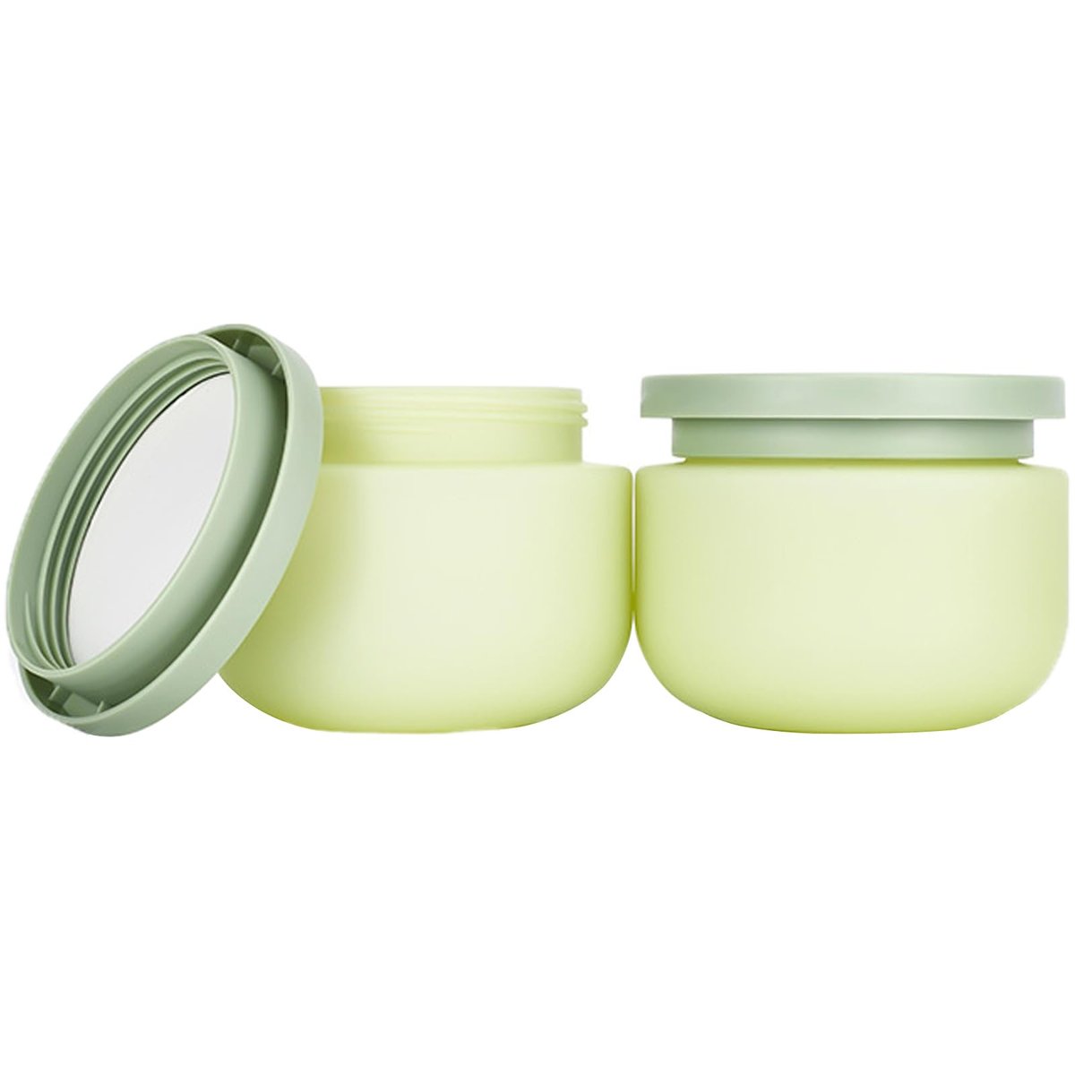 Qeuly 8.8 Oz Plastic Jars With Lids - 2 Pack Leak Proof Cosmetic Containers for Cream, Body Butter, Sugar Scrub, Slime & Rhinestone Storage Avelisse