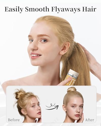 Slick Back Hair Brush & Hair Wax Stick Set – Boar Bristle Brush for Fine to Medium Hair – Smooth Flyaways, Frizz & Baby Hairs, Sleek Ponytails Buns Updos - görsel 8