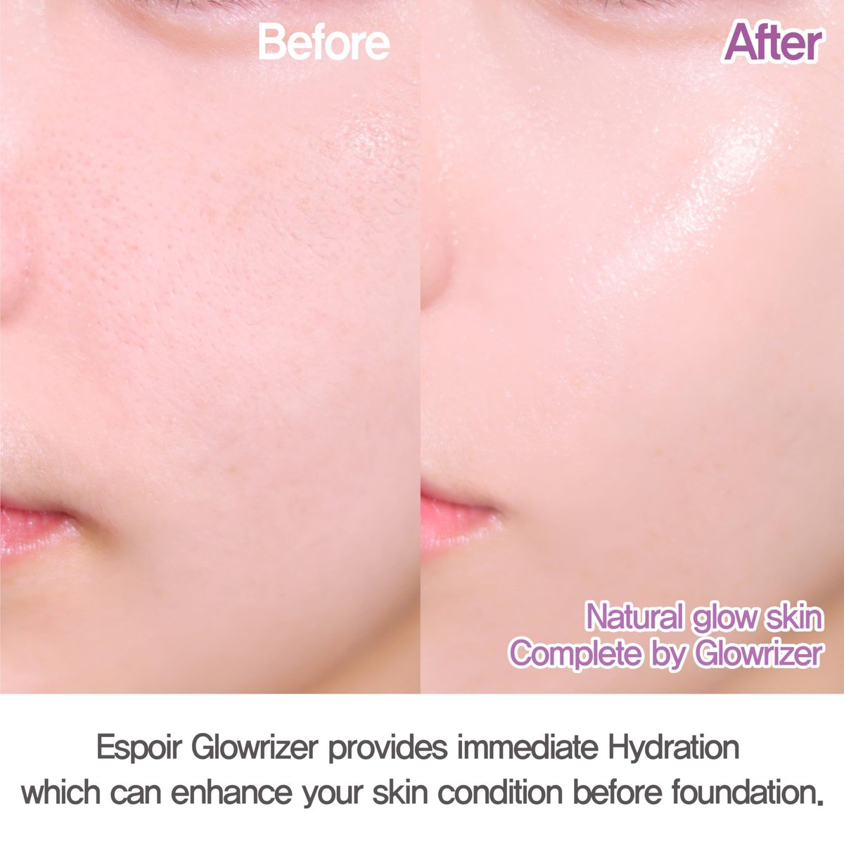 Espoir Glowrizer Face Primer – Hydrating & Moisturizing Makeup Base with Hyaluronic Acid & Niacinamide, Glow Radiant Look, 1.35 fl. oz Avelisse