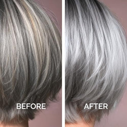 Just Nutritive Purple Toning Shampoo for Blonde, Gray, White, Silver, and Bleached Hair - Eliminate Brassiness, Boost Shine, Repairs, Hydrates, Sulfate-Free, Paraben-Free, Anti-Yellowing, 8 oz. Avelisse