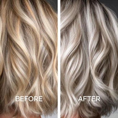 Just Nutritive Purple Toning Shampoo for Blonde, Gray, White, Silver, and Bleached Hair - Eliminate Brassiness, Boost Shine, Repairs, Hydrates, Sulfate-Free, Paraben-Free, Anti-Yellowing, 8 oz. Avelisse