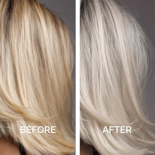 Just Nutritive Purple Conditioner for Blonde, Gray, White, Silver, and Bleached Hair - Eliminate Brassiness, Boost Shine, Repairs, Hydrates, Sulfate-Free, Paraben-Free, Gentle on Scalp, 8 oz. Avelisse