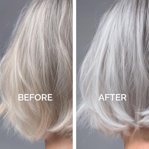 Just Nutritive Purple Conditioner for Blonde, Gray, White, Silver, and Bleached Hair - Eliminate Brassiness, Boost Shine, Repairs, Hydrates, Sulfate-Free, Paraben-Free, Gentle on Scalp, 8 oz. Avelisse