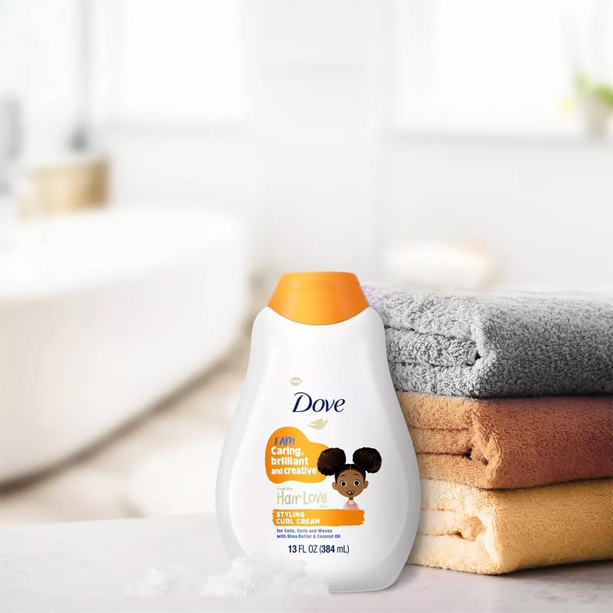 Dove Kids Moisturizing Shampoo + Styling Curl Cream Twin Pack – Curly Hair Products for Kids, Coconut Cookie Scent (3 Piece Set) Avelisse