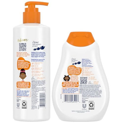 Dove Kids Moisturizing Shampoo + Styling Curl Cream Twin Pack – Curly Hair Products for Kids, Coconut Cookie Scent (3 Piece Set) Avelisse