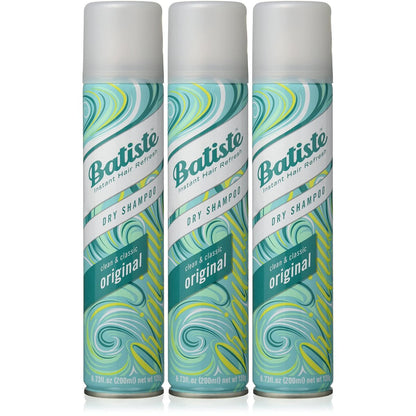 Batiste Original Dry Shampoo 6.73 oz (3-Pack) - Refresh Hair, Absorb Oil, Add Texture