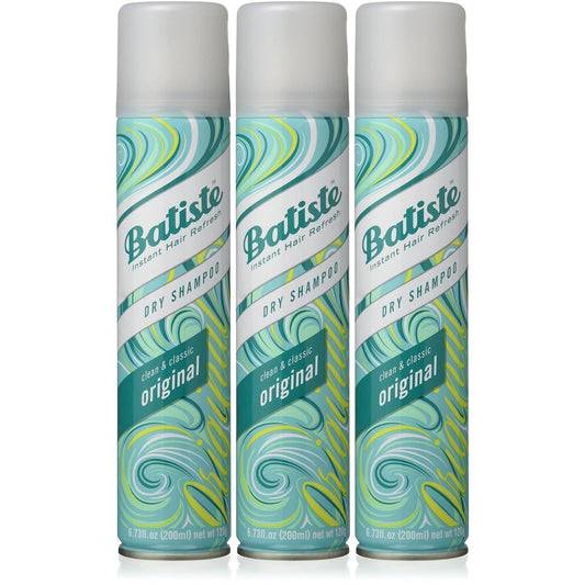 Batiste Original Dry Shampoo 6.73 oz (3-Pack) - Refresh Hair, Absorb Oil, Add Texture