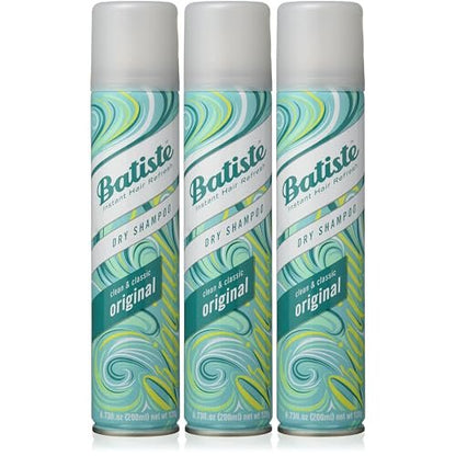 Batiste Original Dry Shampoo 6.73 oz (3-Pack) - Refresh Hair, Absorb Oil, Add Texture