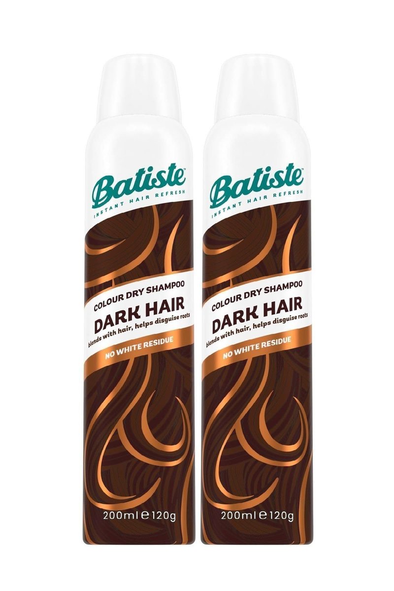 Batiste Dry Shampoo for Dark Hair, Refresh and Absorb Oil Between Washes, Waterless Shampoo for Added Texture and Body, 6.73 oz, Pack of 2 Avelisse