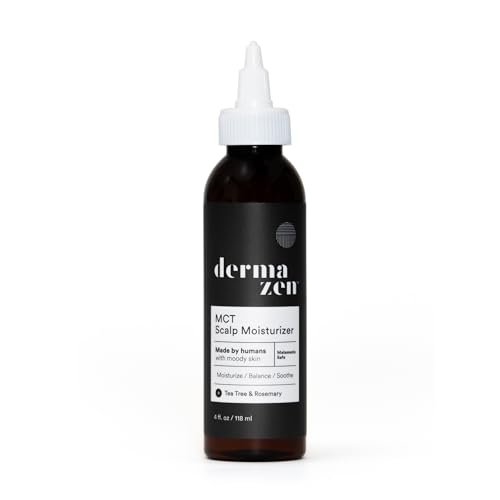 Dermazen MCT Scalp Moisturizer – Soothes Itch & Hydrates Dry, Flaky Scalp – Malassezia & Seborrheic Dermatitis-Safe – Tea Tree & Rosemary – 4 oz Avelisse