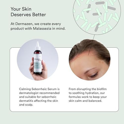 Dermazen MCT Scalp Moisturizer – Soothes Itch & Hydrates Dry, Flaky Scalp – Malassezia & Seborrheic Dermatitis-Safe – Tea Tree & Rosemary – 4 oz Avelisse