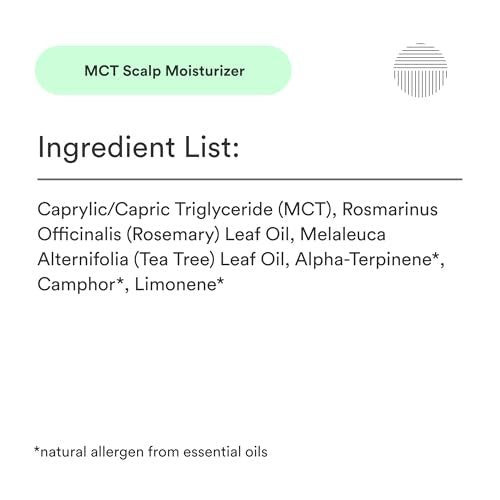 Dermazen MCT Scalp Moisturizer – Soothes Itch & Hydrates Dry, Flaky Scalp – Malassezia & Seborrheic Dermatitis-Safe – Tea Tree & Rosemary – 4 oz Avelisse