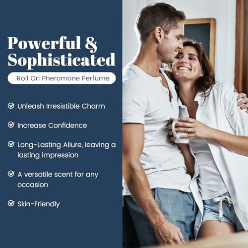 Aeshory Pheromone Perfume for Men - 2 Pack Roll-On Attraction Cologne, Long-Lasting Essential Oil Scent Avelisse