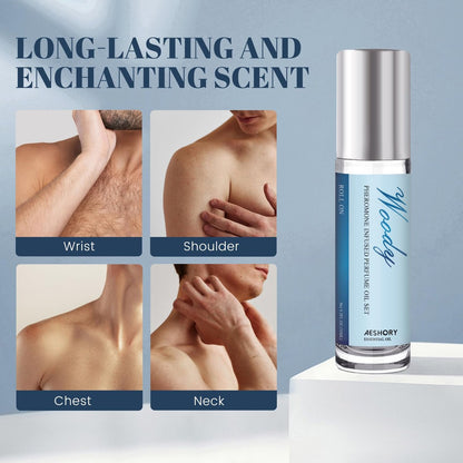 Aeshory Pheromone Perfume for Men - 2 Pack Roll-On Attraction Cologne, Long-Lasting Essential Oil Scent Avelisse