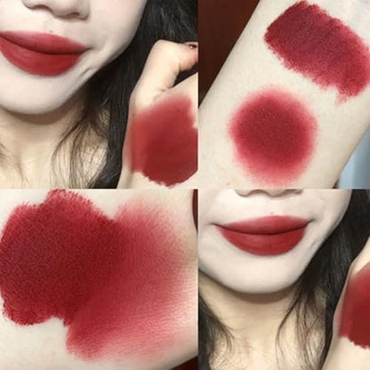 Baorder 3 Colors Cute Rabbit Matte Liquid Lipstick Set - Velvet Lip Glaze 2 in 1 Key Chain Bunny Lip Gloss & Lip Stain, Waterproof Long Lasting Non-Stick Cup Lip Clay for Girls Avelisse