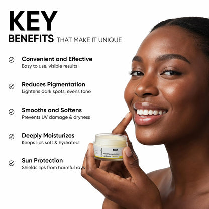 Masofta Shea Butter Lip Balm with Kojic Acid, Alpha Arbutin & SPF 30 PA++ - 0.53 oz Avelisse