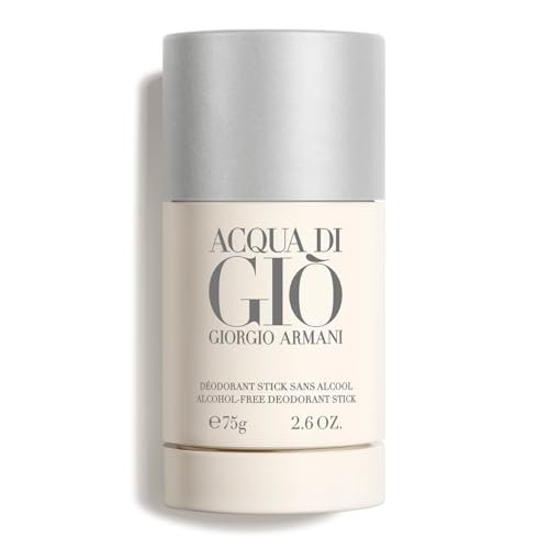 Armani Beauty Acqua di Gio Deodorant for Men – Long Lasting Fragrance with Bergamot, Jasmine, White Musks, Patchouli & Cedarwood – 2.6 Oz Avelisse