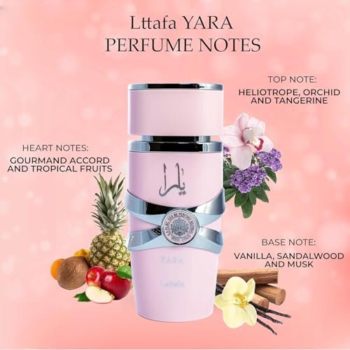 Yara Pink Eau De Parfum 100ml (3.4 fl oz) for Women – Long-Lasting Floral Fragrance Avelisse