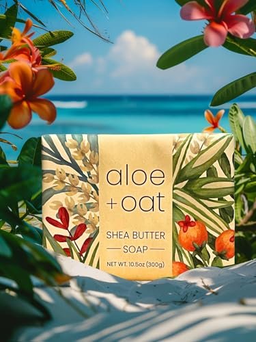 Greenwich Bay Trading Company Aloe Oat Soap Bar, 10.5 oz – Gentle Moisturizing Cleanser - görsel 3