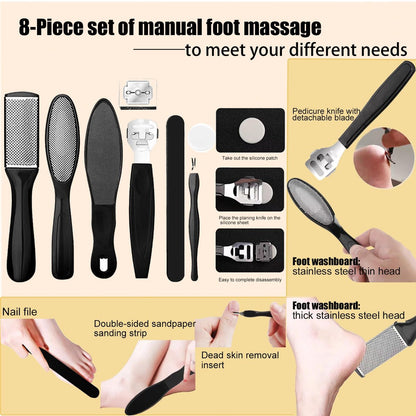 Darmave™ Electric Foot Callus Remover - Smooth Pedicure Wand with 60 Sanding Pads, Foot Scrubber File for Cracked Heels, Rose Gold/Black Avelisse