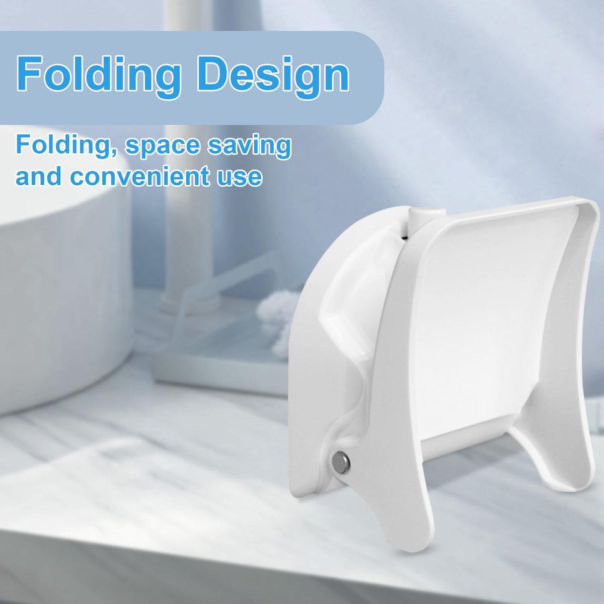 Foldable Shower Foot Rest with Suction Cup for Shaving Legs - Anti-Slip Shower Pedal for Pregnant Women & Back Pain Sufferers - Reduce Body Strain & Bending Over Avelisse