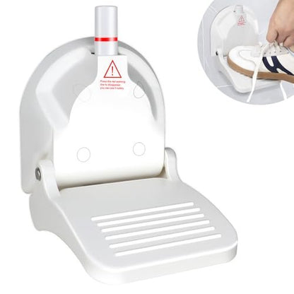Foldable Shower Foot Rest with Suction Cup for Shaving Legs - Anti-Slip Shower Pedal for Pregnant Women & Back Pain Sufferers - Reduce Body Strain & Bending Over Avelisse