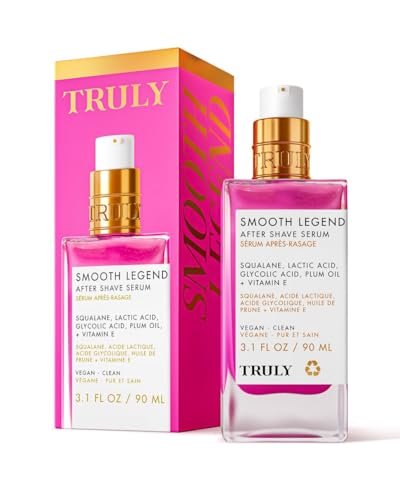 Truly Beauty Smooth Legend After Shave Serum | Reduces Bumps, KP & Strawberry Skin | Hydrating Treatment with Peptides, Hyaluronic Acid & Aloe Extract | Smooths & Calms Skin (3.1 Fl Oz) - görsel 2