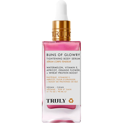 Truly Beauty Buns of Glowry Glow & Tighten Serum – Skin Tightening & Cellulite Cream for Thighs and Buns, Fast Absorbing Butt Enhancement Lotion (3.1 oz) Avelisse