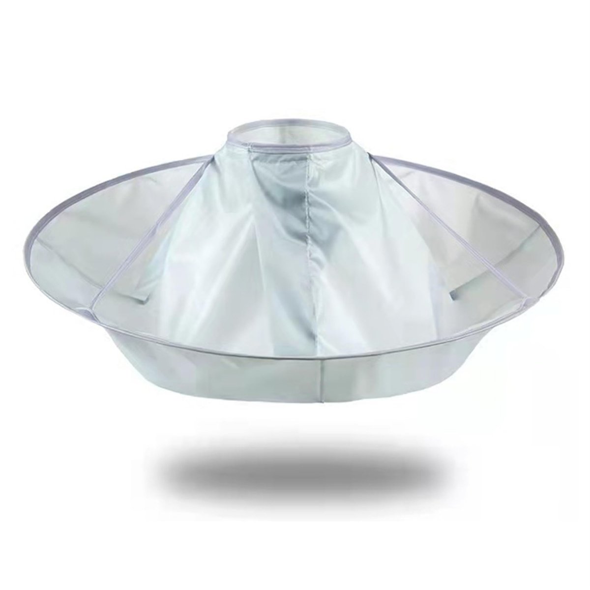 Waterproof Haircut Cape Umbrella - Portable Hair Clippings Catcher for Adults & Kids, Reusable Anti-Static Nylon Hairdressing Cloak for Salon & DIY Home Use (Gray, One Size) - görsel 11
