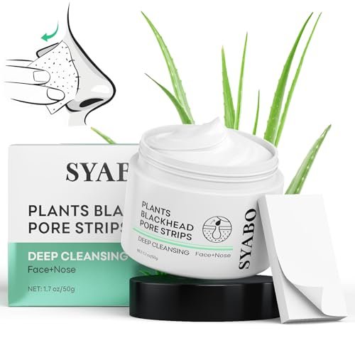 SYABO Blackhead Remover Nose Pore Strips - 100 Strips + 50g Peel Off Mask, Deep Cleansing Face Mask for Blackheads Removal, Aloe Vera Infused Avelisse