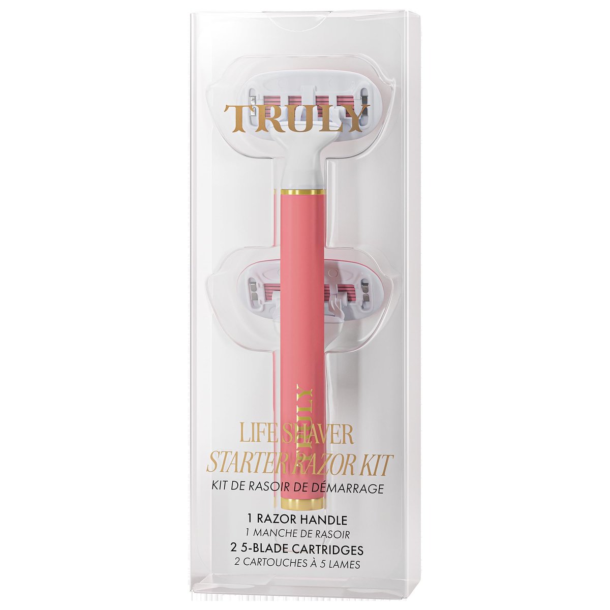 Truly Life Shaver Razor – Best Razor for Sensitive Skin with 5 Blades, Aloe & Shea Butter Infused Gel Bars, Pivoting Head & Flex-Grip Handle for Smooth, Irritation-Free Shave Avelisse