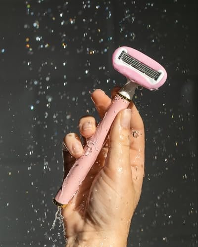 Truly Life Shaver Razor – Best Razor for Sensitive Skin with 5 Blades, Aloe & Shea Butter Infused Gel Bars, Pivoting Head & Flex-Grip Handle for Smooth, Irritation-Free Shave Avelisse