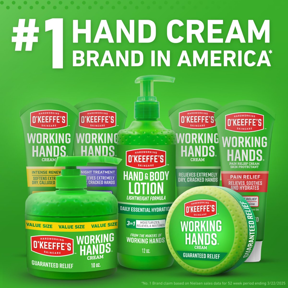 O'Keeffe's Working Hands Intense Renewal Hand Cream with Urea, 3 oz Tube – Softens & Smooths Extremely Dry, Callused Hands - görsel 15