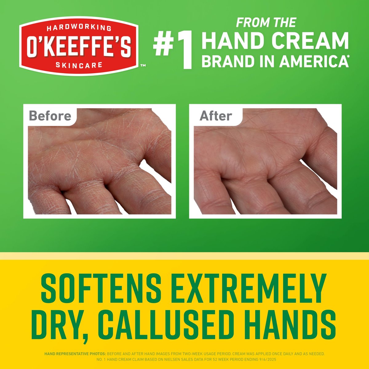 O'Keeffe's Working Hands Intense Renewal Hand Cream with Urea, 3 oz Tube – Softens & Smooths Extremely Dry, Callused Hands - görsel 3