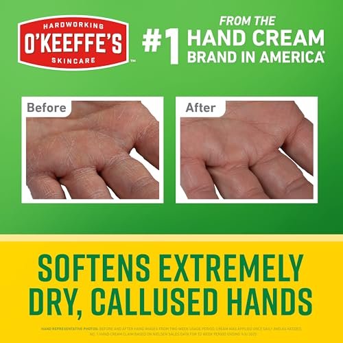 O'Keeffe's Working Hands Intense Renewal Hand Cream with Urea, 3 oz Tube – Softens & Smooths Extremely Dry, Callused Hands - görsel 4