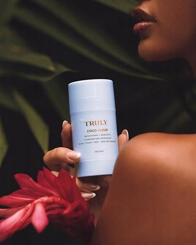 Truly Beauty Coco Cloud Deodorant – Aluminum-Free with Coconut Oil & Mandelic Acid for Odor, Ingrown Hairs & Discoloration (3 oz, Coconut Vanilla Scent) Avelisse