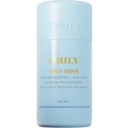 Truly Beauty Coco Cloud Deodorant – Aluminum-Free with Coconut Oil & Mandelic Acid for Odor, Ingrown Hairs & Discoloration (3 oz, Coconut Vanilla Scent) Avelisse