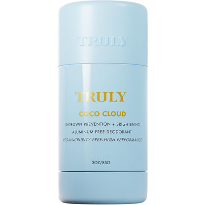 Truly Beauty Coco Cloud Deodorant – Aluminum-Free with Coconut Oil & Mandelic Acid for Odor, Ingrown Hairs & Discoloration (3 oz, Coconut Vanilla Scent) Avelisse
