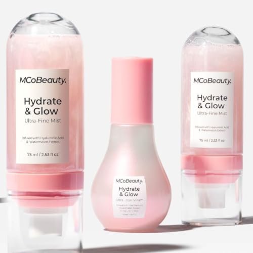 MCoBeauty Hydrate & Glow Ultra Fine Mist - Hydrating Face & Body Spray with Hyaluronic Acid, Watermelon Extract & Aloe Vera - Vegan & Cruelty Free - görsel 6