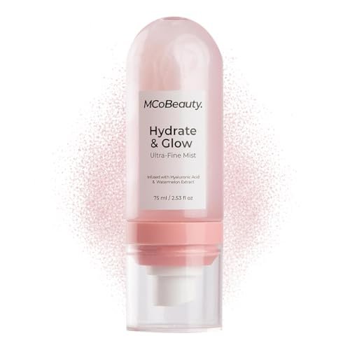 MCoBeauty Hydrate & Glow Ultra Fine Mist - Hydrating Face & Body Spray with Hyaluronic Acid, Watermelon Extract & Aloe Vera - Vegan & Cruelty Free - görsel 2