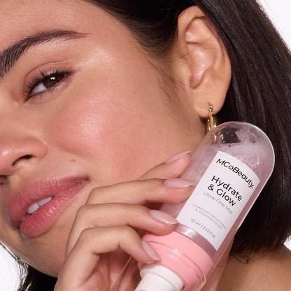 MCoBeauty Hydrate & Glow Ultra Fine Mist - Hydrating Face & Body Spray with Hyaluronic Acid, Watermelon Extract & Aloe Vera - Vegan & Cruelty Free