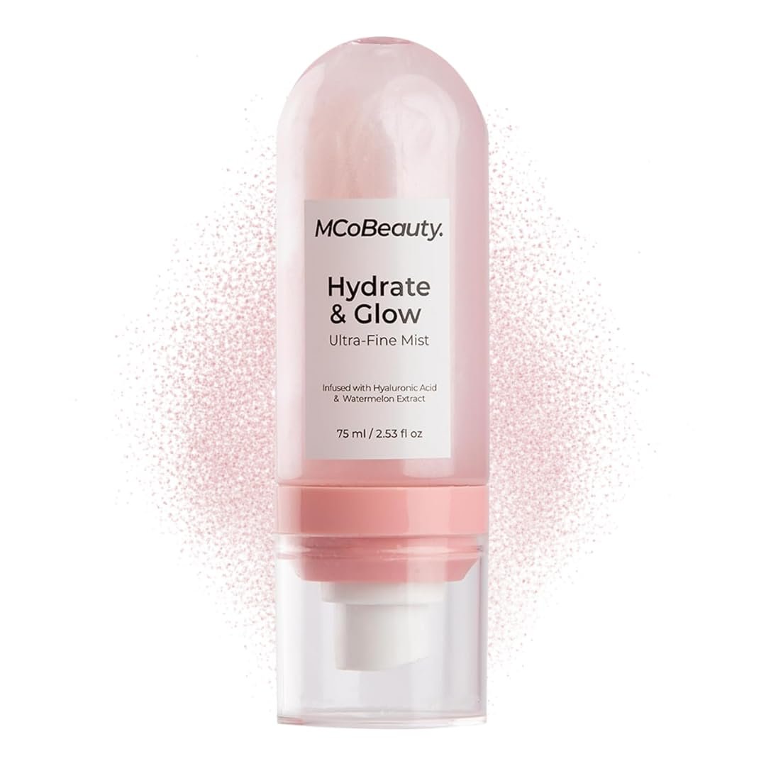 MCoBeauty Hydrate & Glow Ultra Fine Mist - Hydrating Face & Body Spray with Hyaluronic Acid, Watermelon Extract & Aloe Vera - Vegan & Cruelty Free - görsel 1