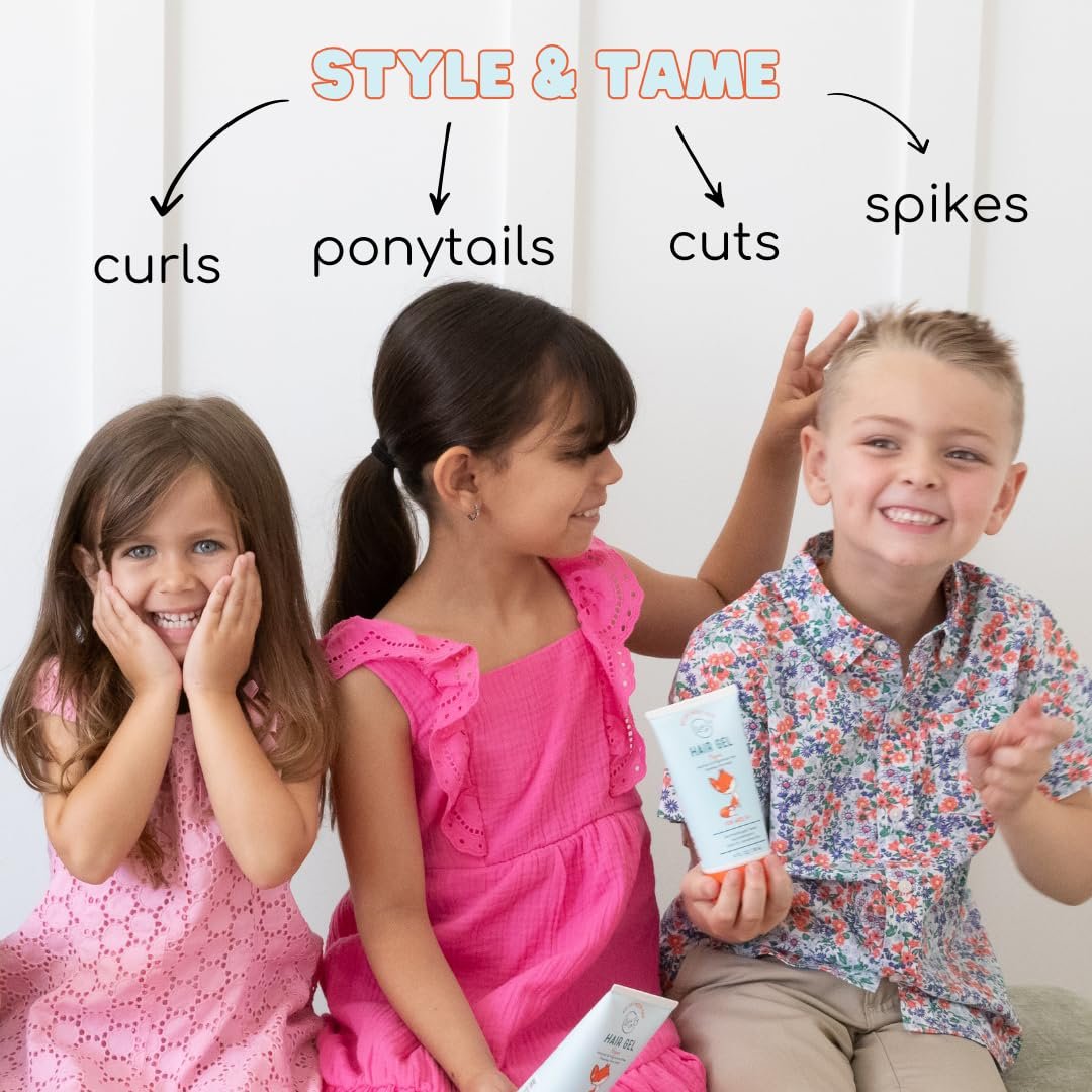 LANE & CO. Baby Hair Gel - Hypoallergenic Kids Hair Gel - Flexible Medium to Firm Hold - Tames Flyaways, Frizz, Static Hair - Dermatologist Tested - Safe for Ages 0 & Up - 4 fl.oz. Avelisse