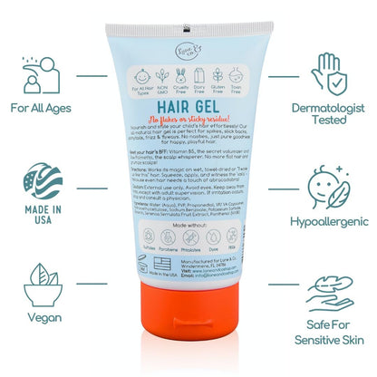 LANE & CO. Baby Hair Gel - Hypoallergenic Kids Hair Gel - Flexible Medium to Firm Hold - Tames Flyaways, Frizz, Static Hair - Dermatologist Tested - Safe for Ages 0 & Up - 4 fl.oz. Avelisse