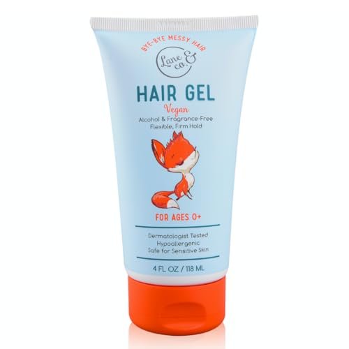 LANE & CO. Baby Hair Gel - Hypoallergenic Kids Hair Gel - Flexible Medium to Firm Hold - Tames Flyaways, Frizz, Static Hair - Dermatologist Tested - Safe for Ages 0 & Up - 4 fl.oz. Avelisse